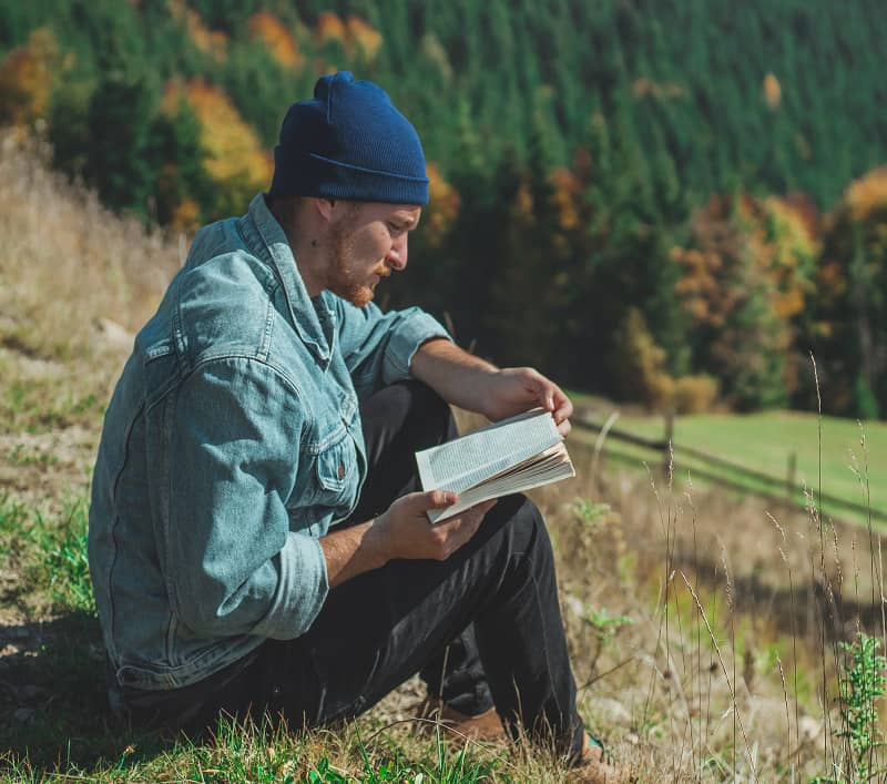 Main image of man reading